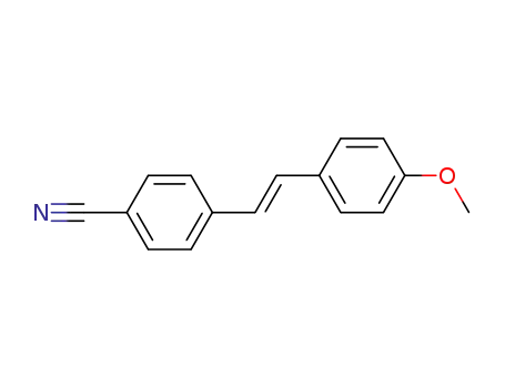 Molecular Structure of 57193-97-2 (Benzonitrile, 4-[2-(4-methoxyphenyl)ethenyl]-, (E)-)
