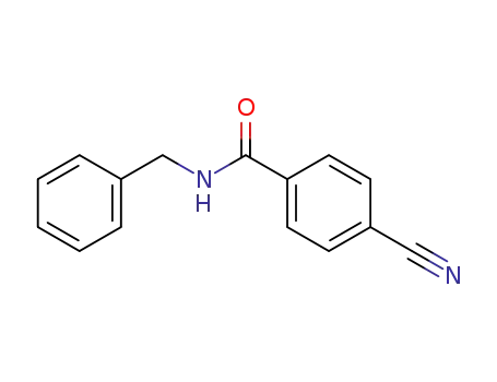 Molecular Structure of 17922-99-5 (Benzamide, 4-cyano-N-(phenylmethyl)-)