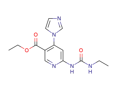 ethyl 6-(3-ethylureido)-4-(1H-imidazol-1-yl)nicotinate