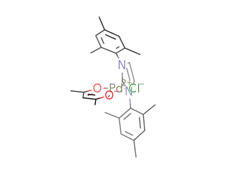 (N,N′-bis(2,4,6-trimethylphenyl)imidazole-2-ylidene)Pd(acac)Cl