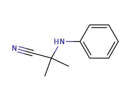 Molecular Structure of 2182-38-9 (2-anilino-2-methylpropiononitrile)