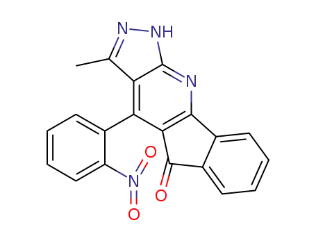 3-methyl-4-(2-nitrophenyl)indeno[1,2-b]pyrazolo-[4,3-e]pyridin-5(1H)-one