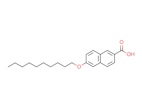 Molecular Structure of 122527-97-3 (2-Naphthalenecarboxylic acid, 6-(decyloxy)-)