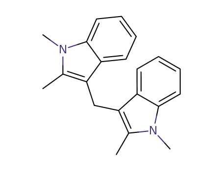 Molecular Structure of 102660-41-3 (1H-Indole, 3,3'-methylenebis[1,2-dimethyl-)