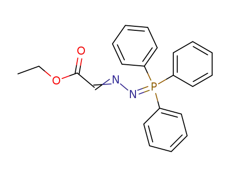 Molecular Structure of 22610-15-7 (2-(Triphenylphosphoranylidene)hydrazonoacetic acid ethyl ester)