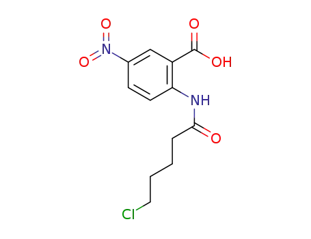 2-(5-chloropentanamido)-5-nitrobenzoic acid