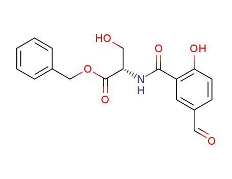 5-formyl-2-hydroxy-benzoylserine benzyl ester