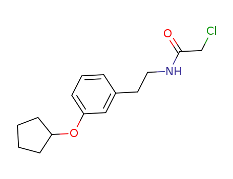 2-chloro-N-(3-(cyclopentyloxy)phenethyl)acetamide
