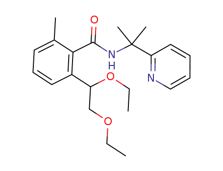 2-(1,2-diethoxyethyl)-6-methyl-N-(2-(pyridin-2-yl)propan-2-yl)benzamide