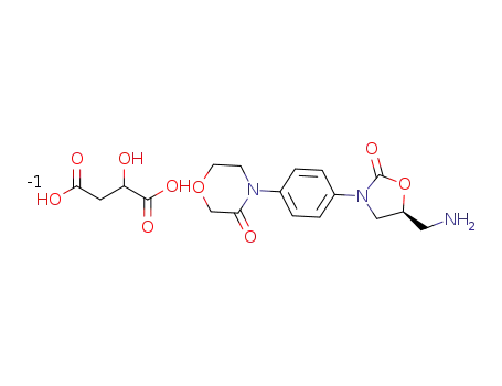4-{4-[(5S)-5-(aminomethyl)-2-oxo-1,3-oxazolidin-3-yl]phenyl}morpholin-3-one malic acid