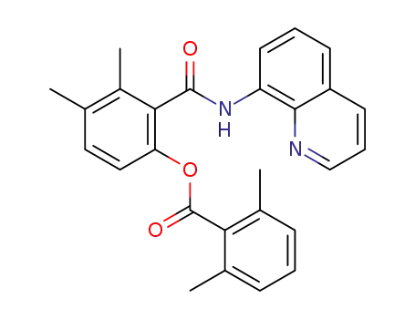 3,4-dimethyl-2-(quinolin-8-ylcarbamoyl)phenyl 2,6-dimethylbenzoate