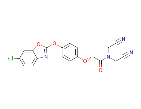 (2R)-2-{4-[(6-chloro-1,3-benzoxazol-2-yl)oxy]phenoxy}-N,N-bis(cyanomethyl)propanamide