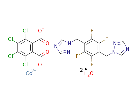 {[Co(tcpa)(Fbtx)(H2O)2]·0.5H2O}n