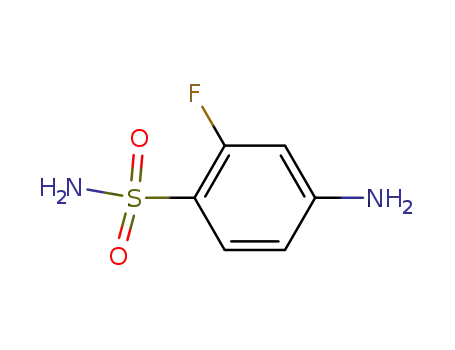 Molecular Structure of 2368-83-4 (Benzenesulfonamide, 4-amino-2-fluoro- (9CI))