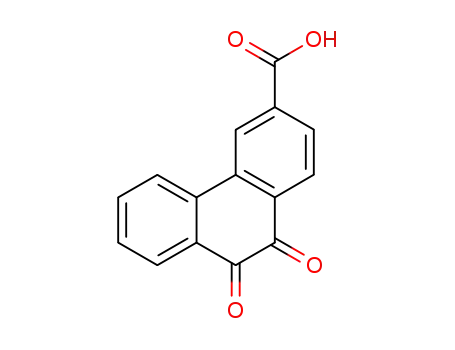 Molecular Structure of 32155-34-3 (9,10-Dioxo-9,10-dihydrophenanthrene-3-carboxylic acid)