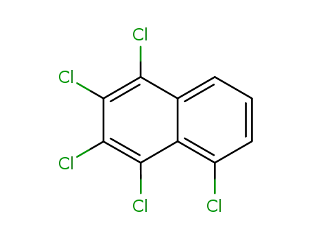 Molecular Structure of 67922-25-2 (1,2,3,4,5-Pentachloronaphthalene)
