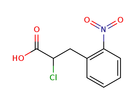α-chloro-β-(o-nitrophenyl)propionic acid