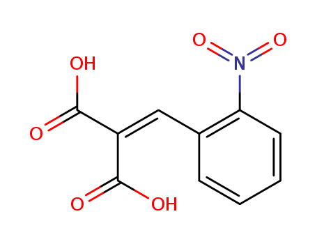 Molecular Structure of 103582-31-6 (Propanedioic acid, [(2-nitrophenyl)methylene]-)