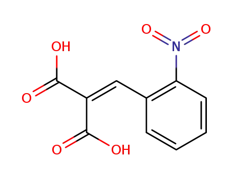 Molecular Structure of 103582-31-6 (Propanedioic acid, [(2-nitrophenyl)methylene]-)