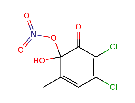 2,3-dichloro-6-hydroxy-5-methyl-6-nitryloxy-cyclohexa-2,4-dienone