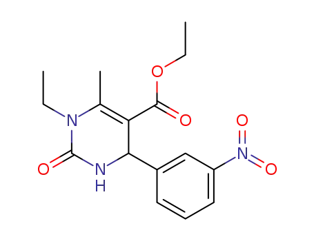 5-ethoxycarbonyl-1-ethyl-6-methyl-4-(3-nitrophenyl)-3,4-dihydropyrimidin-2(1H)-one