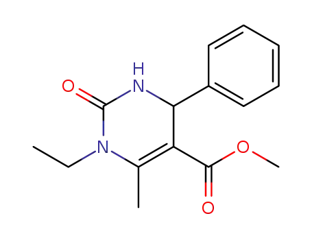 5-methoxycarbonyl-1-ethyl-6-methyl-4-phenyl-3,4-dihydropyrimidin-2(1H)-one