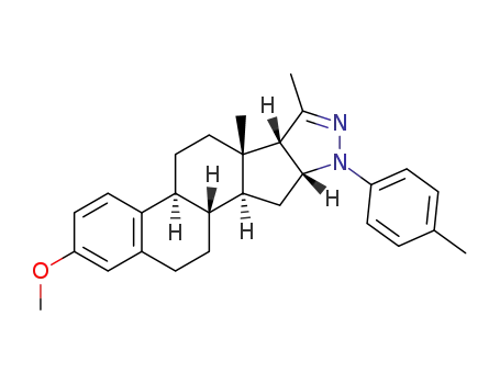 (16R,17S)-3-methoxy-3′-methyl-1′-(4″-tolyl)-2′-pyrazolino[4′,5′:17,16]estra-1,3,5(10)-triene