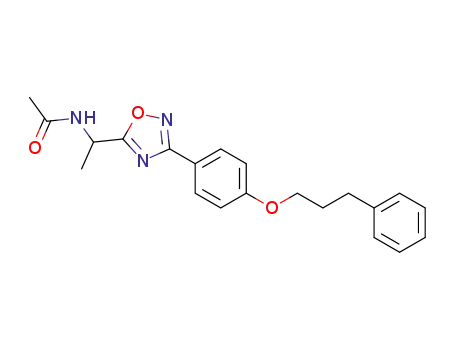 N-(1-(3-(4-(3-phenylpropoxy)phenyl)-1,2,4-oxadiazol-5-yl)ethyl)acetamide