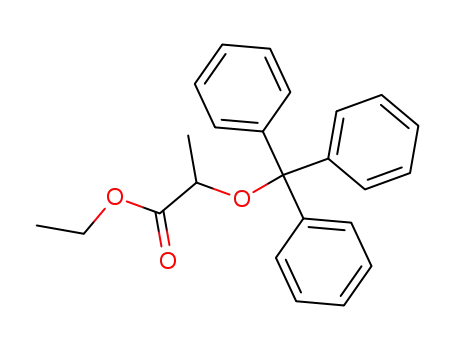 2-trityloxy-propionic acid ethyl ester