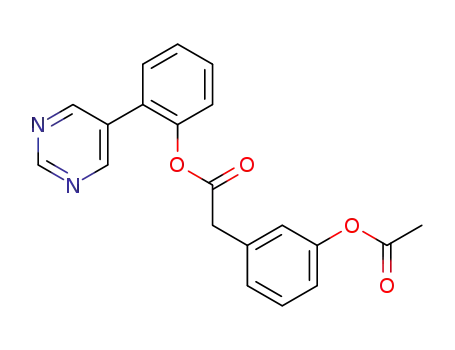 2-(pyrimidin-5-yl)phenyl 2-(3-acetoxyphenyl)acetate