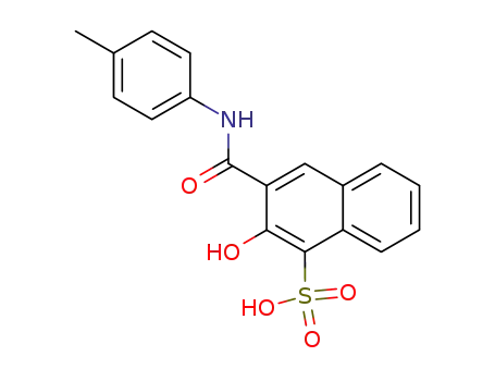 2-hydroxy-3-p-tolylcarbamoyl-naphthalene-1-sulfonic acid