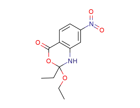 (±)-2-ethoxy-2-ethyl-7-nitro-1,2-dihydro-4H-benzo[d][1,3]oxazin-4-one