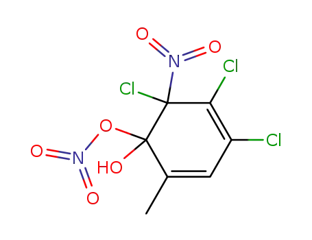 4,5,6-trichloro-2-methyl-6-nitro-1-nitryloxy-cyclohexa-2,4-dienol