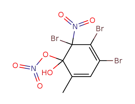 4,5,6-tribromo-2-methyl-6-nitro-1-nitryloxy-cyclohexa-2,4-dienol