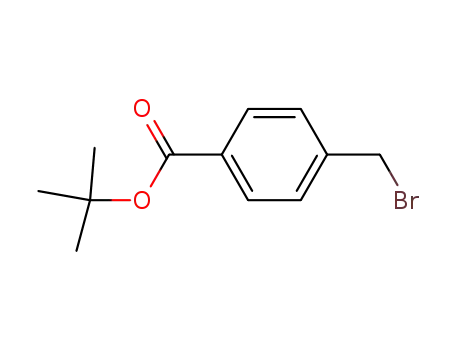 Molecular Structure of 108052-76-2 (4-(BROMOMETHYL)-BENZOIC ACID, 1,1-DIMETHYLETHYL ESTER)