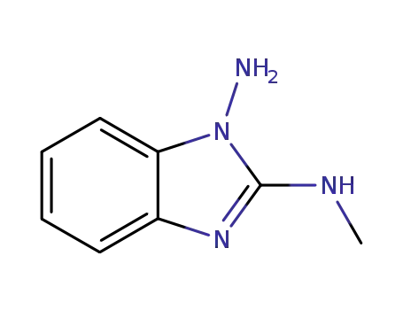Molecular Structure of 107879-46-9 (1H-Benzimidazole-1,2-diamine,N2-methyl-(9CI))