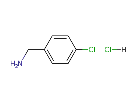Molecular Structure of 42365-43-5 (4-Chlorobenzylamine hydrochloride)