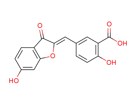 2-hydroxy-5-{[(2Z)-6-hydroxy-3-oxo-benzofuran-2-ylidene]methyl}benzoic acid