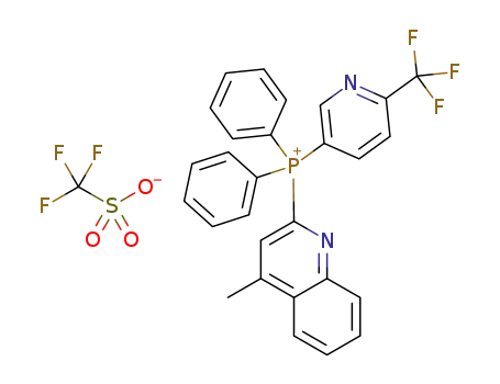 (4-methylquinolin-2-yl)diphenyl(6-(trifluoromethyl)pyridin-3-yl)phosphonium trifluoromethanesulfonate