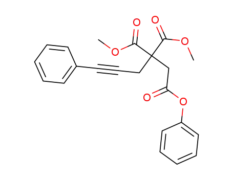 2,2-dimethyl 1-phenyl 5-phenylpent-4-yne-1,2,2-tricarboxylate