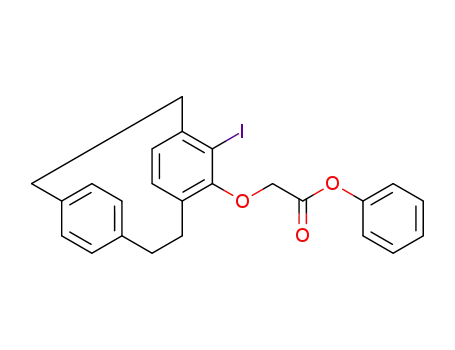 phenyl (Rp)-2-[(13-iodo-1,4(1,4)-dibenzenacyclohexaphane-12-yl)oxy]acetate
