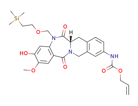 (S)-allyl (3-hydroxy-2-methoxy-6,14-dioxo-5-((2-(trimethylsilyl)ethoxy)methyl)-5,6,6a,7,12,14-hexahydrobenzo[5,6][1,4]diazepino[1,2-b]isoquinolin-10-yl)carbamate
