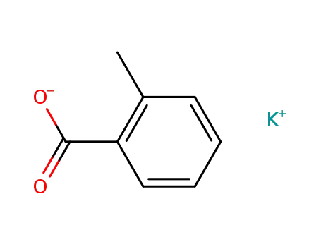 Molecular Structure of 16463-31-3 (Benzoic acid, 2-methyl-, potassium salt)