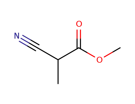 Molecular Structure of 14618-77-0 (2-Cyanopropionic acid methyl ester)