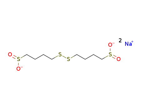 Molecular Structure of 34915-82-7 (4,4-Dithiobis(1-butanesulfinic acid) disodium salt)