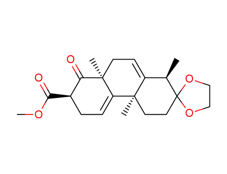 methyl 2-(ethylenedioxy)-1α,4aβ,8aβ-trimethyl-8-oxo-1,2,3,4,4a,6,7,8,8a,9-decahydrophenanthrene-7α-carboxylate