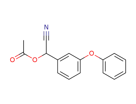 Molecular Structure of 61066-87-3 (cyano(3-phenoxyphenyl)methyl acetate)