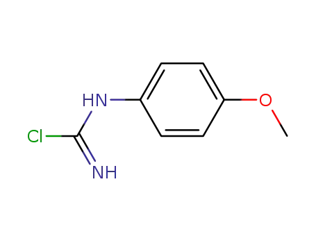 Molecular Structure of 64119-09-1 (Carbamimidic chloride, (4-methoxyphenyl)-)