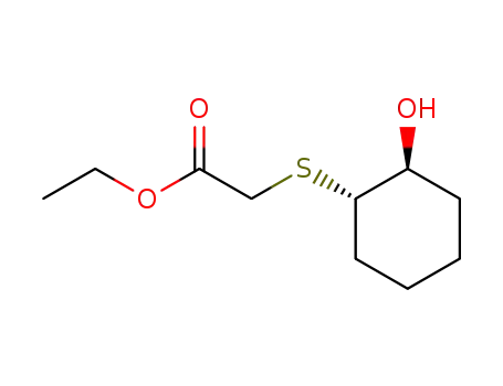 Molecular Structure of 82622-17-1 (Acetic acid, [(2-hydroxycyclohexyl)thio]-, ethyl ester, trans-)
