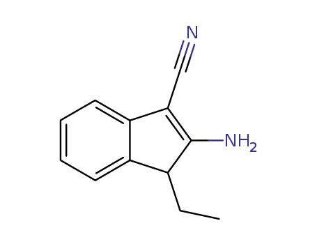 2-Amino-3-ethyl-3H-indene-1-carbonitrile